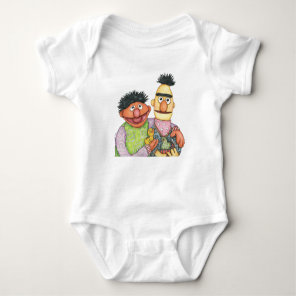 Sesame Street Bert and Ernie Watercolor Baby Bodysuit