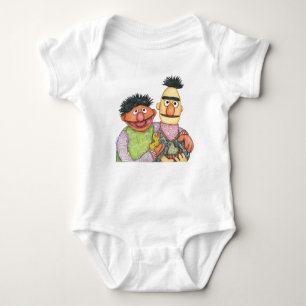 Sesame Street Bert and Ernie Watercolor Baby Bodysuit