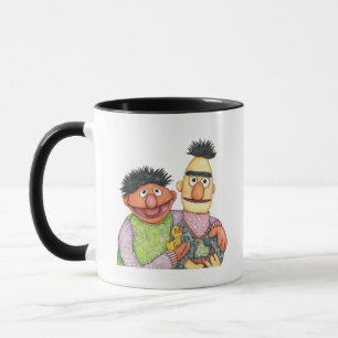 Sesame Street Bert and Ernie Watercolor Mug