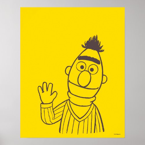 Sesame Street  Bert Bright Poster