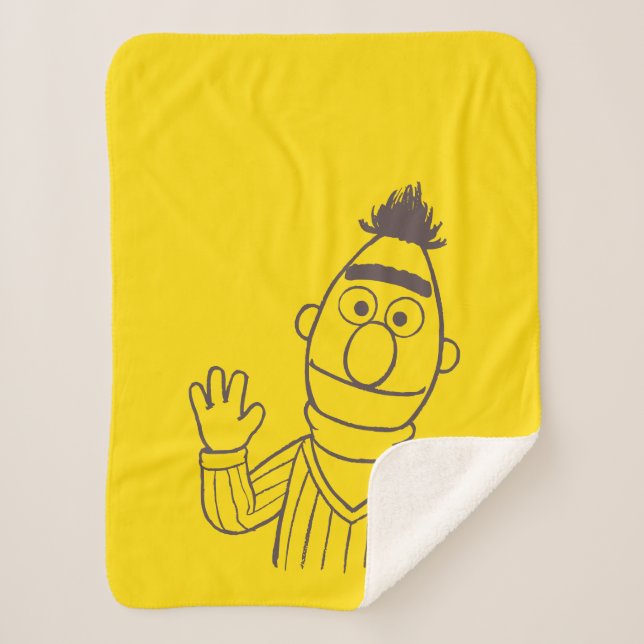 Sesame Street | Bert Bright Sherpa Blanket (Front)