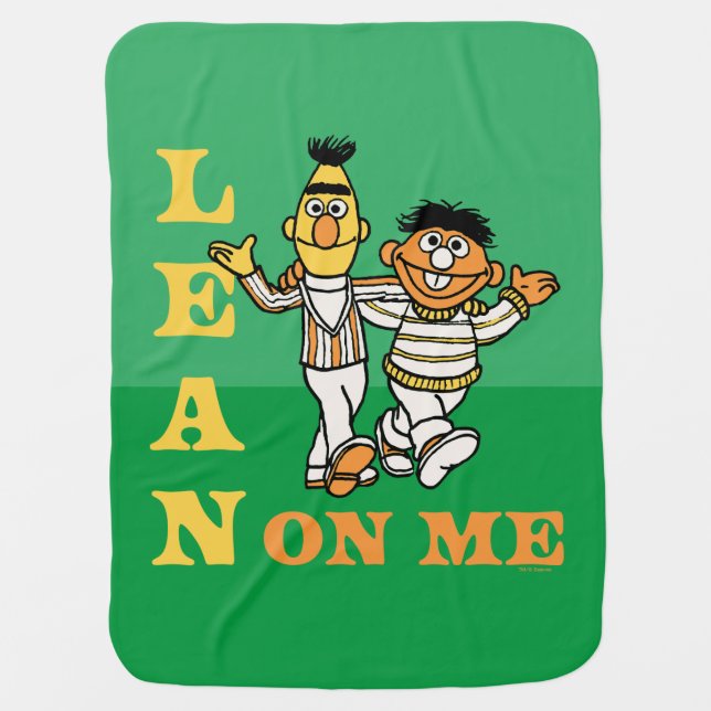 Sesame Street | Bert & Ernie Lean on Me Baby Blanket (Front)