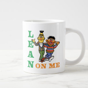 Sesame Street Bert & Ernie Lean on Me Giant Coffee Mug