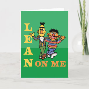 Sesame Street Bert & Ernie Lean on Me Holiday Card