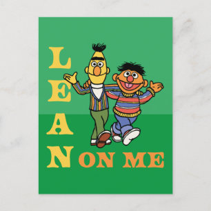 Sesame Street   Bert & Ernie Lean on Me Postcard