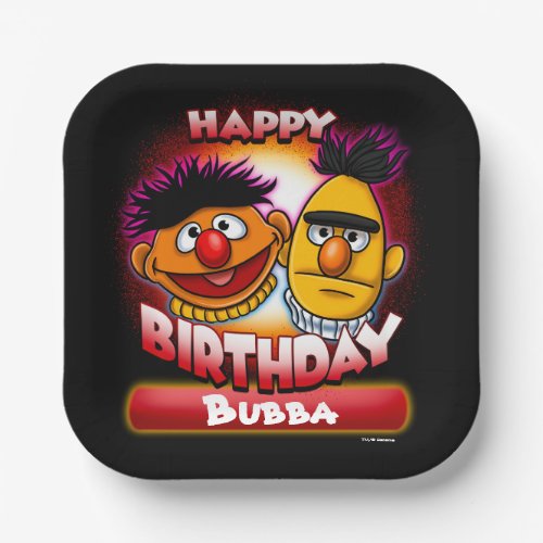 Sesame Street  Bert  Ernie Themed Birthday Paper Plates