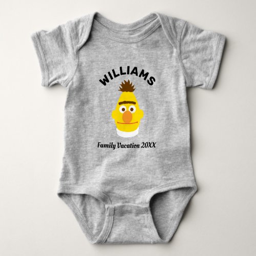 Sesame Street  Bert Family Vacation Baby Bodysuit