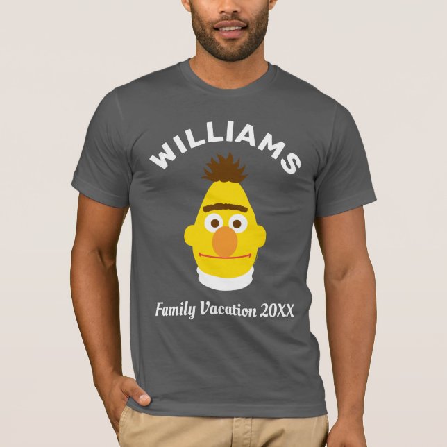 Sesame Street | Bert Family Vacation T-Shirt (Front)