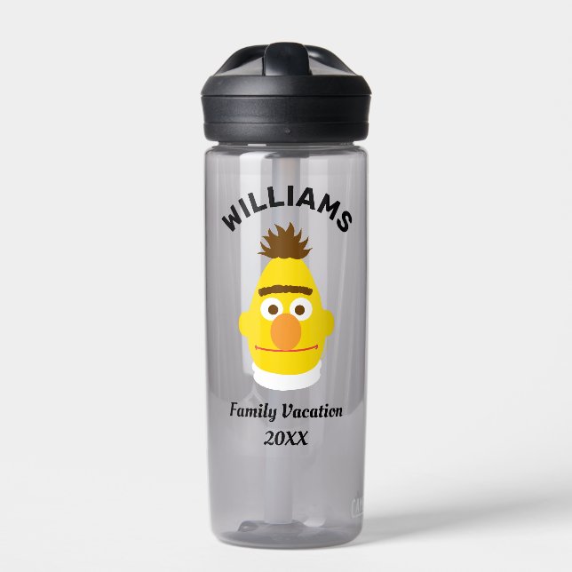 Sesame Street | Bert Family Vacation Water Bottle (Front)