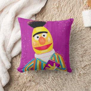 Sesame Street Bert Holding Book Throw Pillow