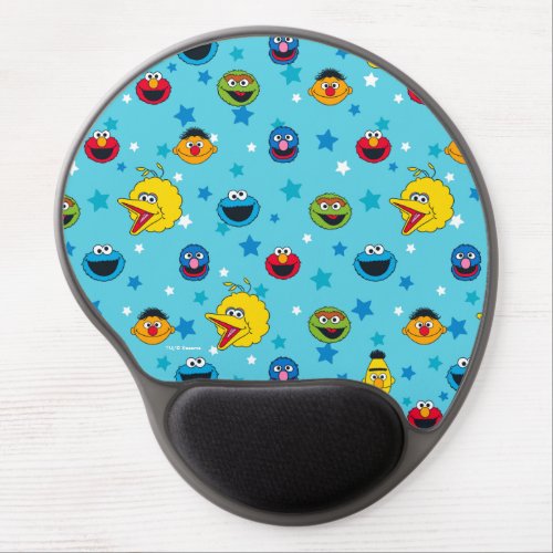 Sesame Street  Best Friends Star Pattern Gel Mouse Pad