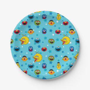 Sesame Street   Best Friends Star Pattern Paper Plates