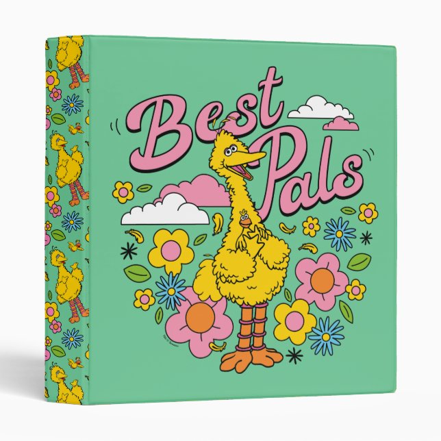 Sesame Street | Best Yellow Bird Pals 3 Ring Binder (Front/Spine)