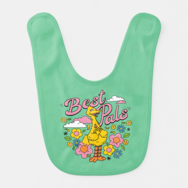 Sesame Street | Best Yellow Bird Pals Baby Bib (Front)