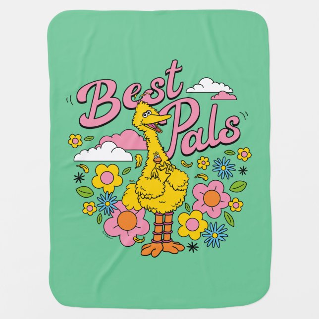 Sesame Street | Best Yellow Bird Pals Baby Blanket (Front)
