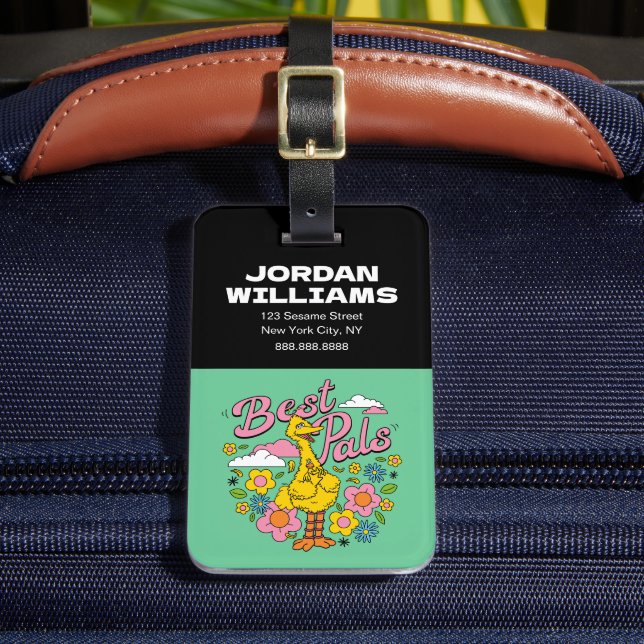 Sesame Street | Best Yellow Bird Pals Luggage Tag (Front Insitu 2)
