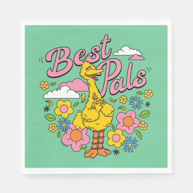 Sesame Street | Best Yellow Bird Pals Napkins (Front)