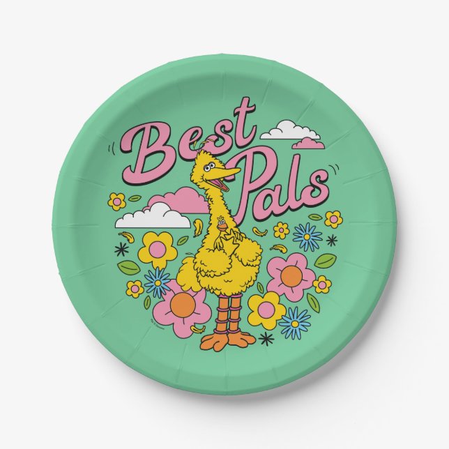 Sesame Street | Best Yellow Bird Pals Paper Plates (Front)