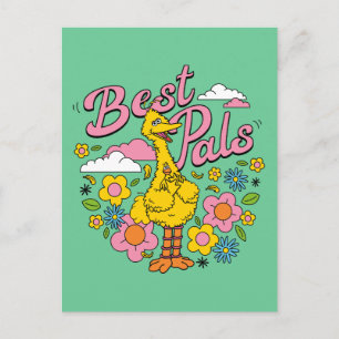 Sesame Street Best Yellow Bird Pals Postcard