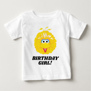 Sesame Street Big Bird Birthday Girl Baby T-Shirt