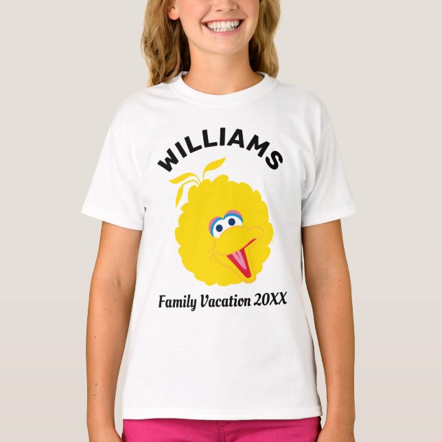 Sesame Street | Big Bird Family Vacation T-Shirt (Front)
