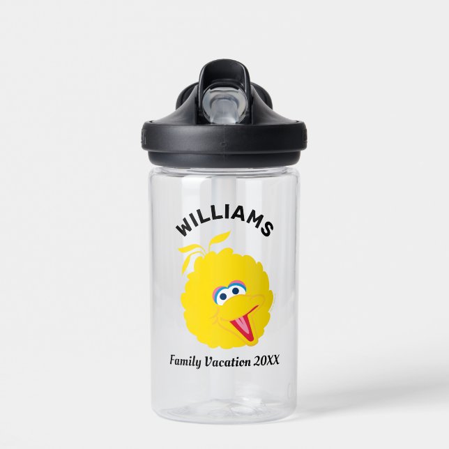 Sesame Street | Big Bird Family Vacation Water Bottle (Front)