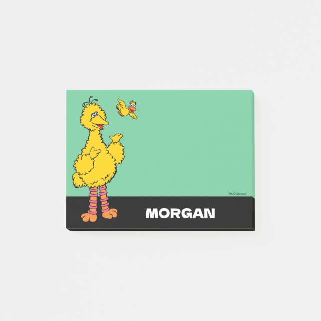 Sesame Street | Big Bird & Little Bird | Add Name Post-it Notes (Front)