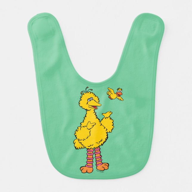 Sesame Street | Big Bird & Little Bird Baby Bib (Front)