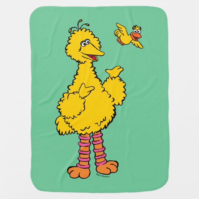 Sesame Street | Big Bird & Little Bird Baby Blanket (Front)