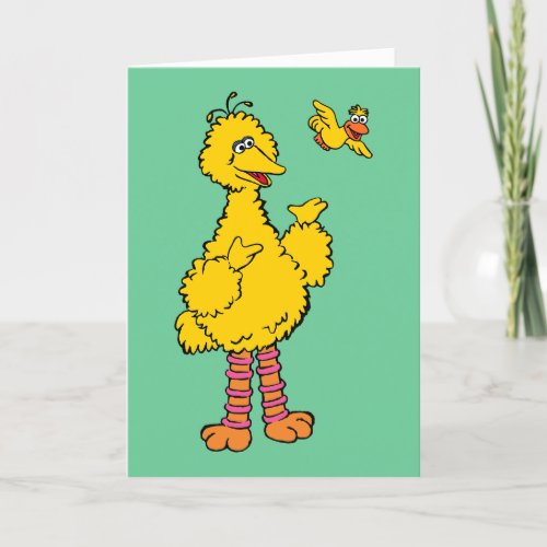 Sesame Street  Big Bird  Little Bird Holiday Card