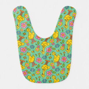 Sesame Street Big Bird & Little Bird Pattern Baby Bib