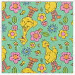 Sesame Street | Big Bird &amp; Little Bird Pattern Fabric