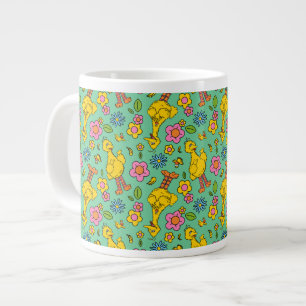 Sesame Street Big Bird & Little Bird Pattern Giant Coffee Mug