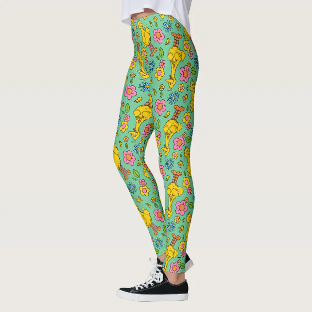 Sesame Street | Big Bird & Little Bird Pattern Leggings | Zazzle