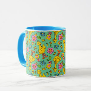 Sesame Street Big Bird & Little Bird Pattern Mug