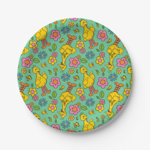 Sesame Street   Big Bird & Little Bird Pattern Paper Plates