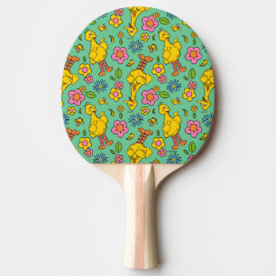 Sesame Street Big Bird & Little Bird Pattern Ping Pong Paddle