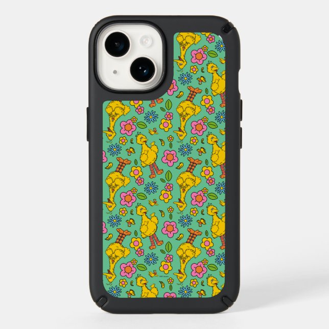 Sesame Street | Big Bird & Little Bird Pattern Speck iPhone Case (Front)