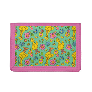 Sesame Street Big Bird & Little Bird Pattern Tri-fold Wallet