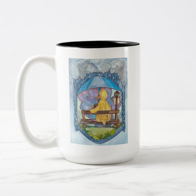Sesame Street | Big Bird - Loved Two-Tone Coffee Mug (Left)