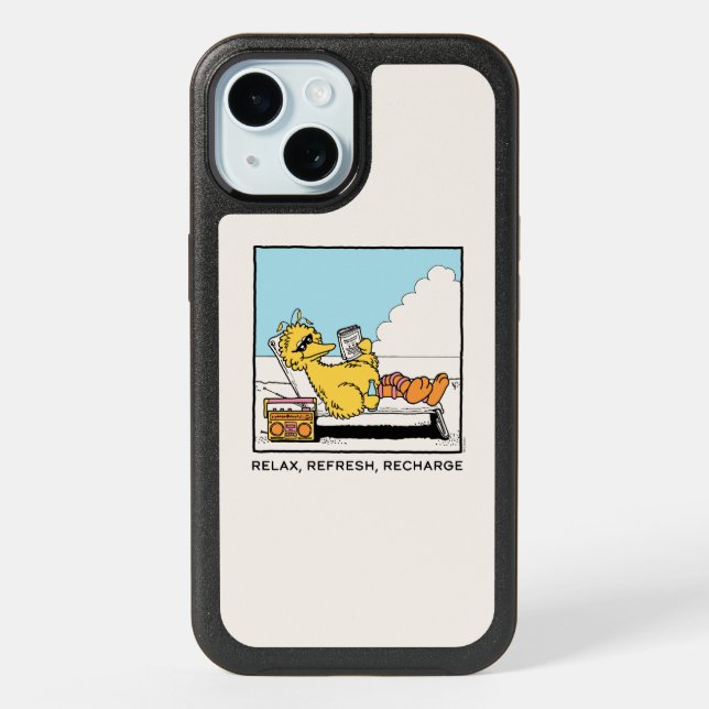 Sesame Street | Big Bird Relax Refresh Recharge iPhone 15 Case (Back)