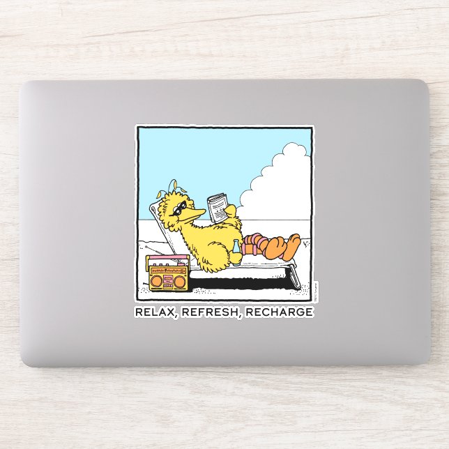 Sesame Street | Big Bird Relax Refresh Recharge Sticker (Computer)