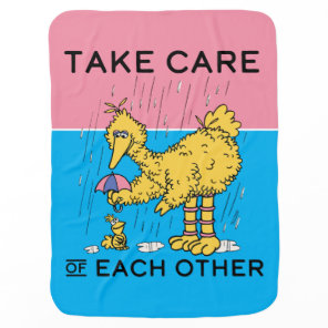 Sesame Street | Big Bird Take Care of Each Other Baby Blanket