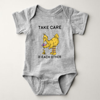 Sesame Street | Big Bird Take Care of Each Other Baby Bodysuit