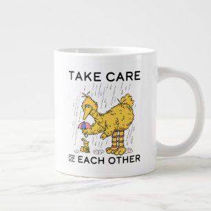Sesame Street Big Bird Take Care of Each Other Giant Coffee Mug