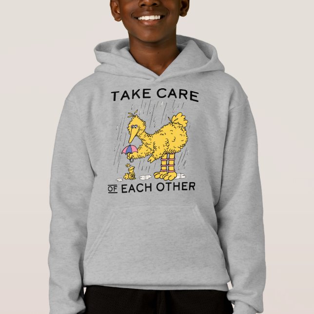Sesame Street | Big Bird Take Care of Each Other Hoodie (Front)