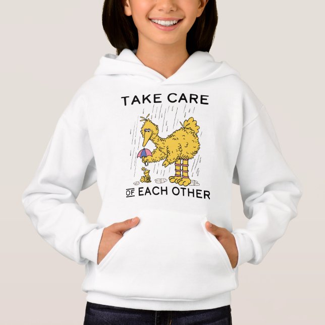 Sesame Street | Big Bird Take Care of Each Other Hoodie (Front)