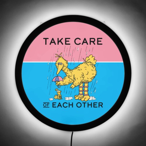 Sesame Street  Big Bird Take Care of Each Other LED Sign
