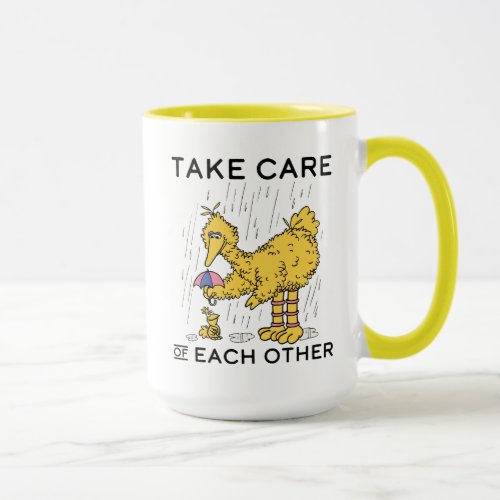 Sesame Street  Big Bird Take Care of Each Other Mug