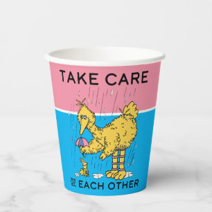 Sesame Street Big Bird Take Care of Each Other Paper Cups